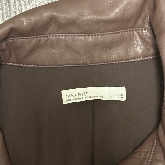 Oak and fort brown leather jacket - Picture 2 of 2